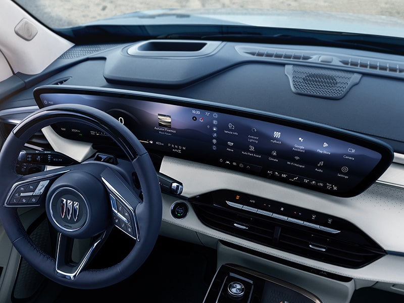 Interior View of the 30 Inch Infotainment Screen in the Buick Enclave