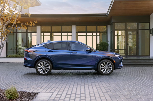 Side View of Blue Buick SUV