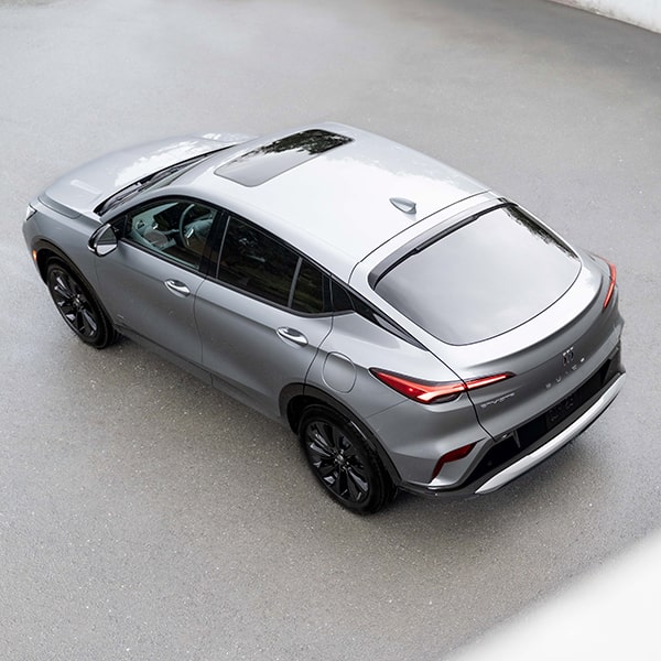 Overhead Rear View of the 2025 Buick Envista Parked